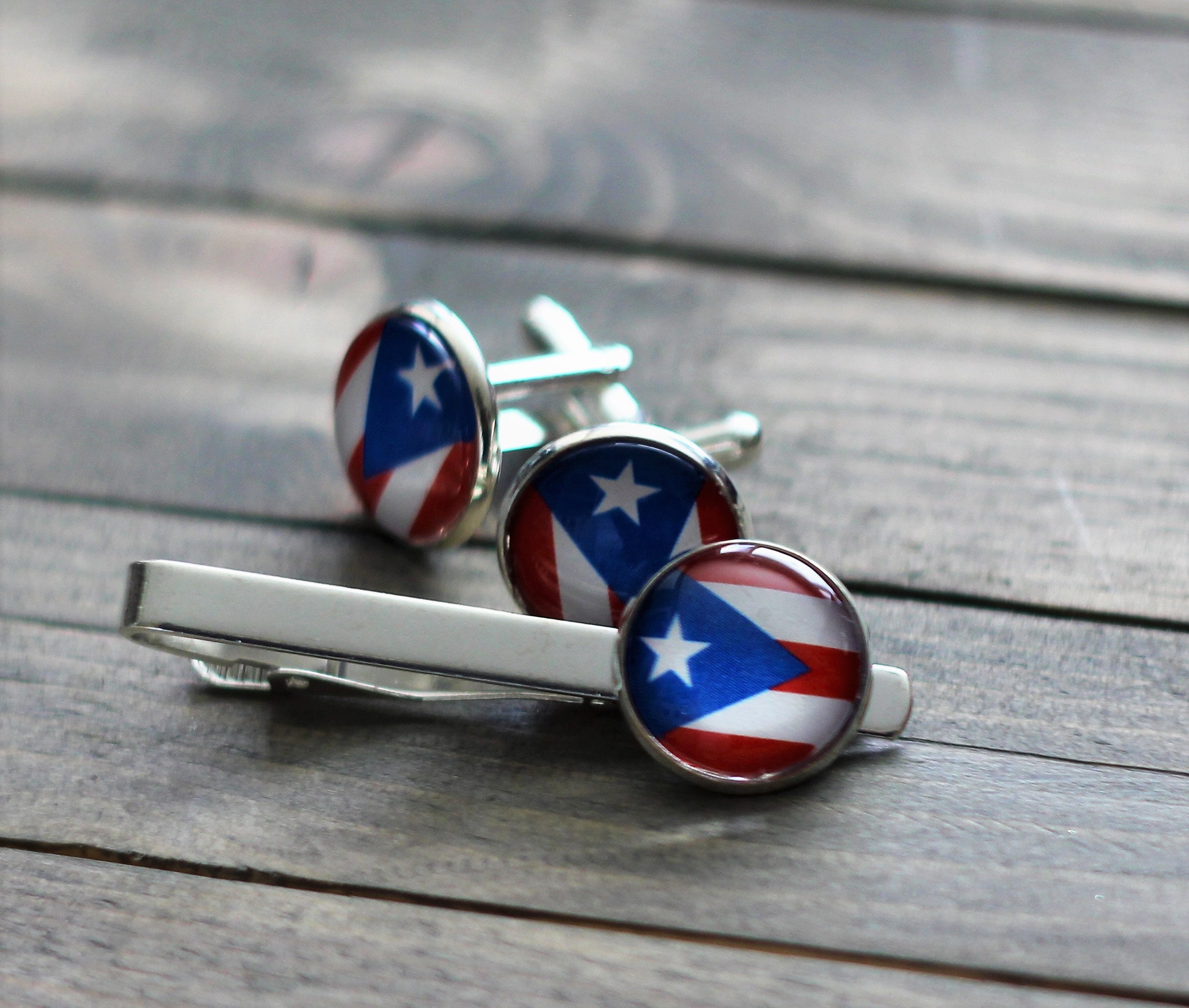Puerto Rico Flag Earrings/cufflinks/ Puerto Rican Jewelry/ Etsy