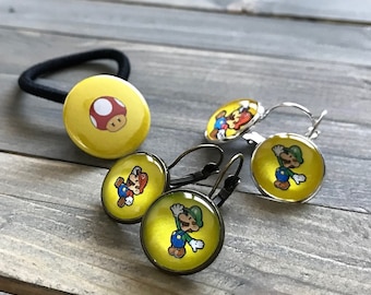 Super Mario Bros. inspired earring set