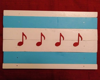 Chicago Mini Flagge - Musik Edition