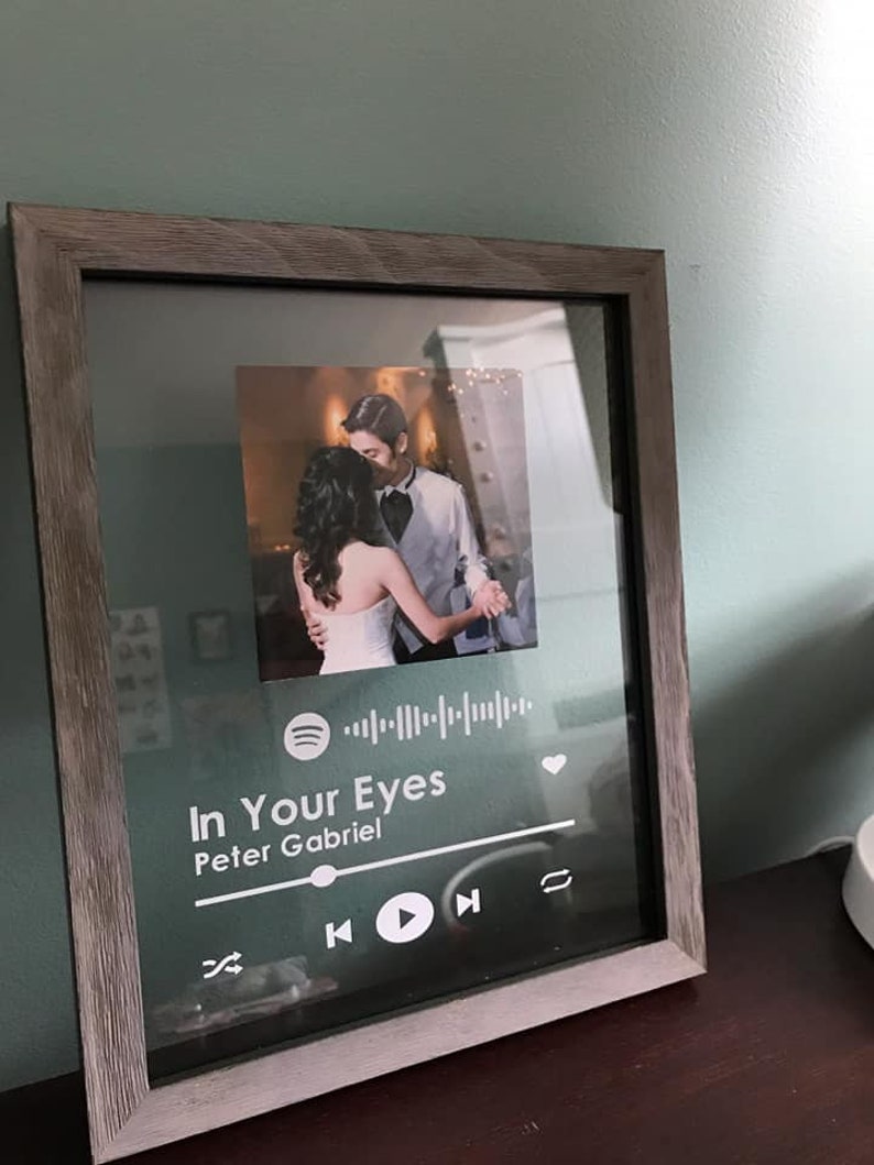 Spotify Wedding/ Picture frame Etsy