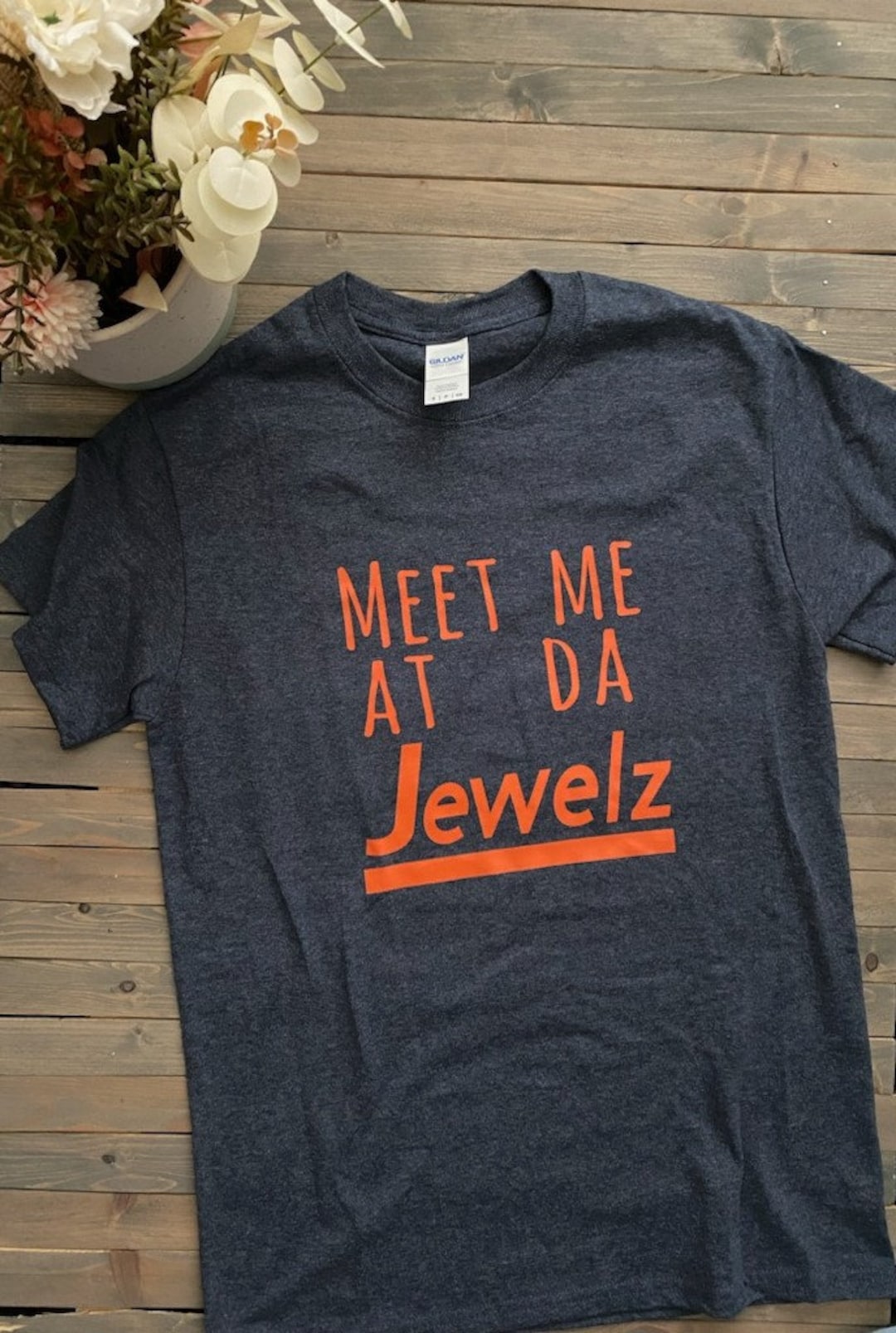 Rhinestones T-Shirt jentlouis 値下げ交渉OK Meet Me at Da Jewelz T-shirt/tank Top / Chicago Shirts / Chicago
