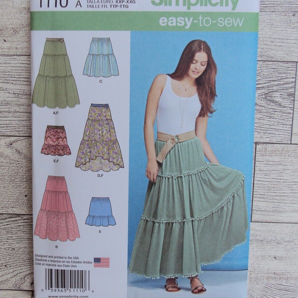 Tiered Skirt Pattern - Etsy