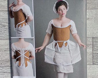 Simplicity Sewing Pattern 8579 - Misses 18th Century Undergarments Corset, Shift & Panniers - Sizes 4 - 22