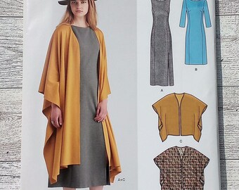 New Look Sewing Pattern 6573 - Misses Dress and Wrap Cover-Up - Sizes 8 - 18