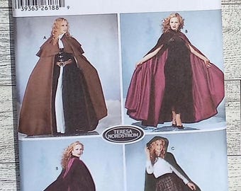 Simplicity Sewing Pattern 5794 - Misses Hooded Capes - Historical, Victorian, Gothic Capes - Sizes XS to L