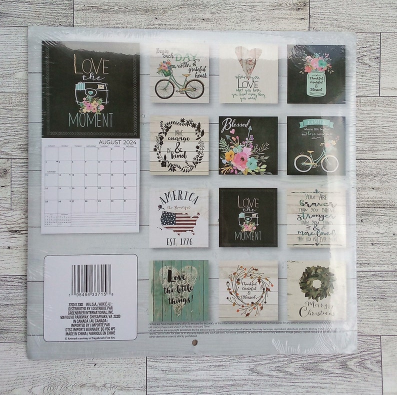 2024 Dollar Tree Calendar Today is a Good Day 11 Inches X 11 Inches New