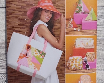Simplicity Sewing Pattern 9937 - Hat, Tote Bag and Zipper Cases in 3  Sizes