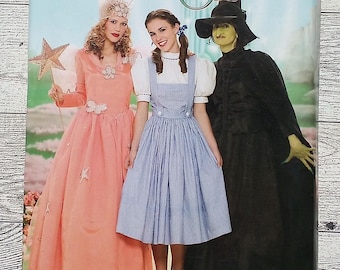 Simplicity Sewing Pattern 0854/4136 - Misses Wizard of Oz Costumes - Dorothy, Glenda and Wicked Witch - Sizes 14 - 22