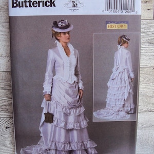 Butterick B6692 Sewing Pattern - Misses Victorian Era Jacket & Bustle Skirt Promenade Gown - Sizes 6 to 14