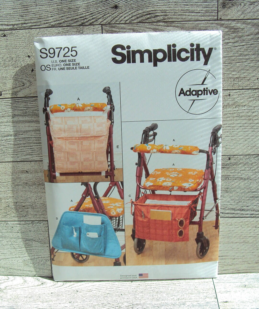 Simplicity Sewing Pattern 9725 Wheeled Walker Seat Cover Bar Etsy