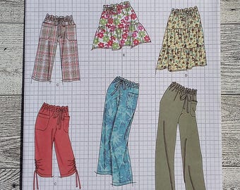 Simplicity Sewing Pattern 2414 - Misses Pants, Shorts & Tiered Skirt - 2 Lengths - Sizes 8 - 16
