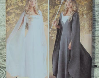 Simplicity Sewing Pattern 1551 - Misses Fantasy Fairy Queen Gown. Lord of the Rings Elf Princess Dress Costume  - Sizes 8 to 14
