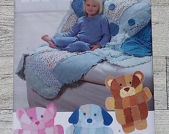 Simplicity Sewing Pattern 9674  - Child's Cat, Dog & Bear Rag Quilt, Blanket, Throws by Longia Miller Designs