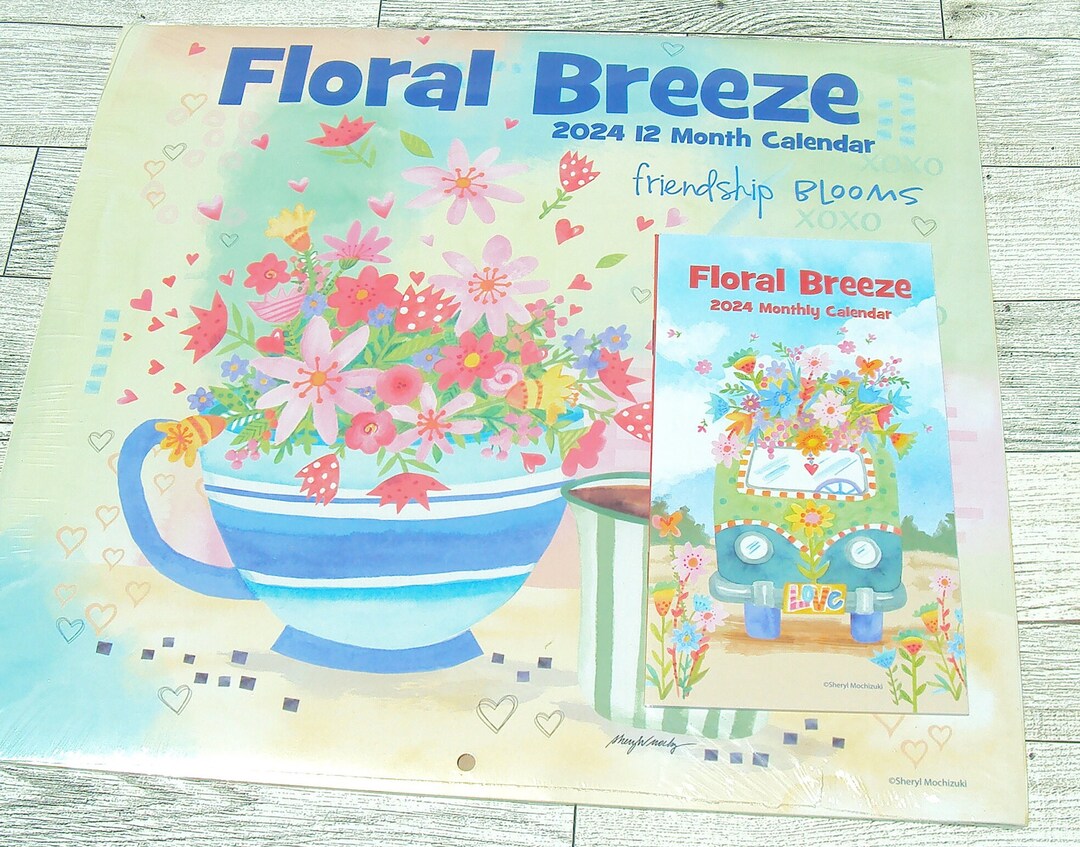 2024 Dollar Tree Calendar Floral Breeze 11 X Etsy