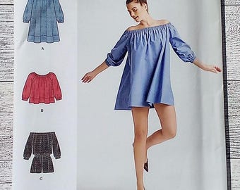 Simplicity Sewing Pattern 8124 - Misses Romper & Mini Dress or Top - Cynthia Rowley Collection - Sizes XS - XL