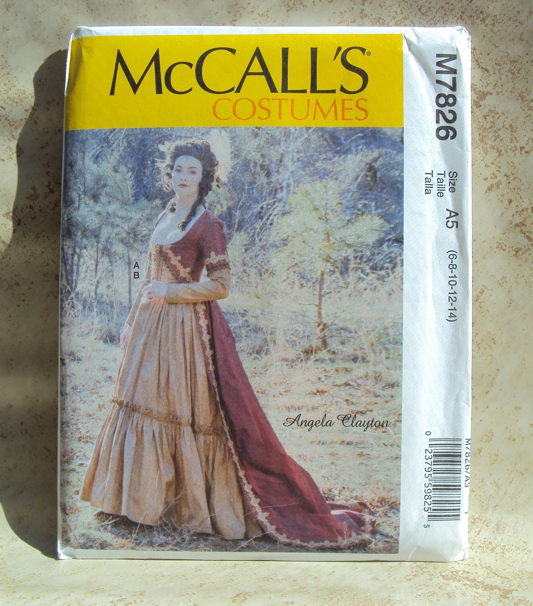 Mccalls Sewing Pattern 7826 Misses 1700's Costume Dress Etsy