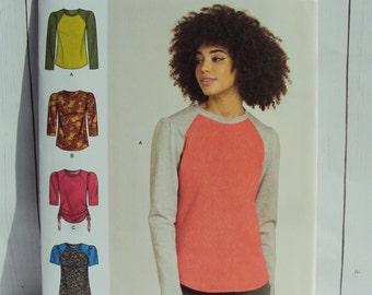 Simplicity Sewing Pattern 9645  - Misses Knit Tops with Variations - Jersey Tops - Sizes XS - XXL