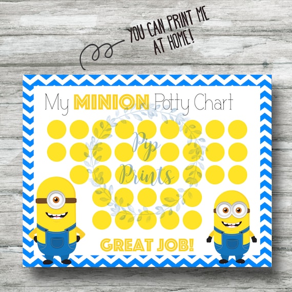 Minion Potty Chart