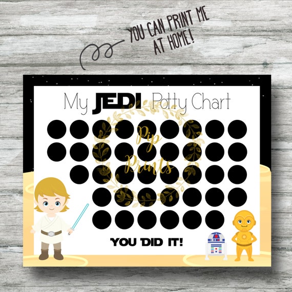 Star Wars Potty Training Chart