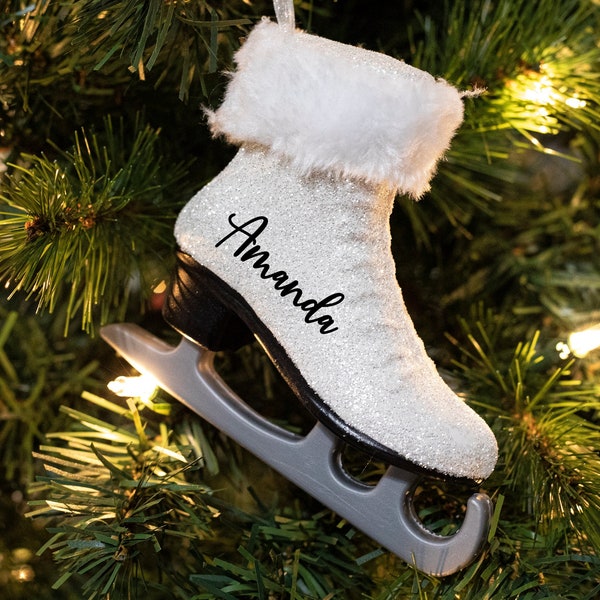 Ice Skate Ornament Etsy