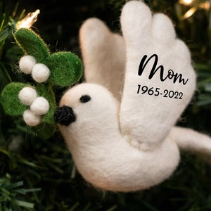 Dove memorial Christmas ornament | loved one Christmas ornament | remembrance Christmas ornament
