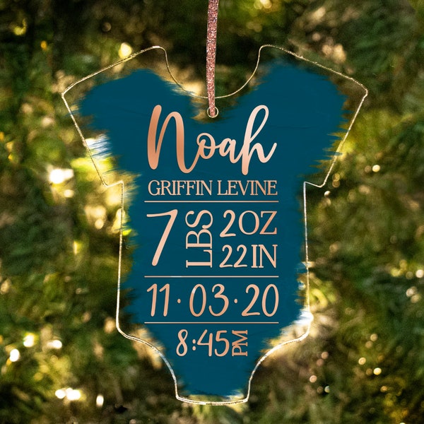 Personalized baby ornament, baby’s First christmas ornament, birth statistic ornament, birth information ornament, baby keepsake ornament