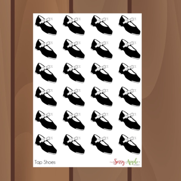 Tap Shoe Stickers - Dance Stickers - Icon Stickers