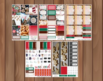 Holiday Treats - Christmas Sticker Kit - Holiday Sticker Kit - Weekly Sticker Kit  - Vertical Sticker Kit