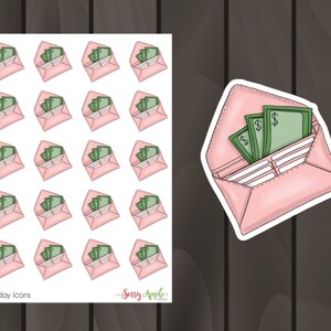 Pay Day Stickers Money Stickers Icon Stickers Typography Stickers Script Stickers image 2