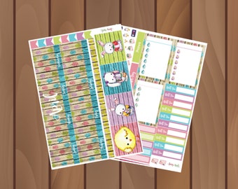 April Monthly View Sticker Kit - Easter Monthly Kit - Choose Your Month