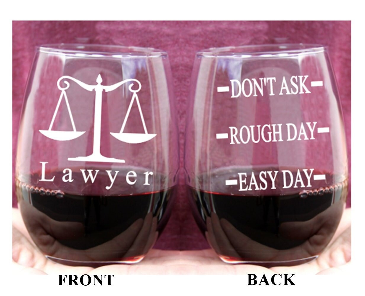 Lawyer Gift Lawyer Wine Glass Gifts for Lawyer & Attorney Etsy