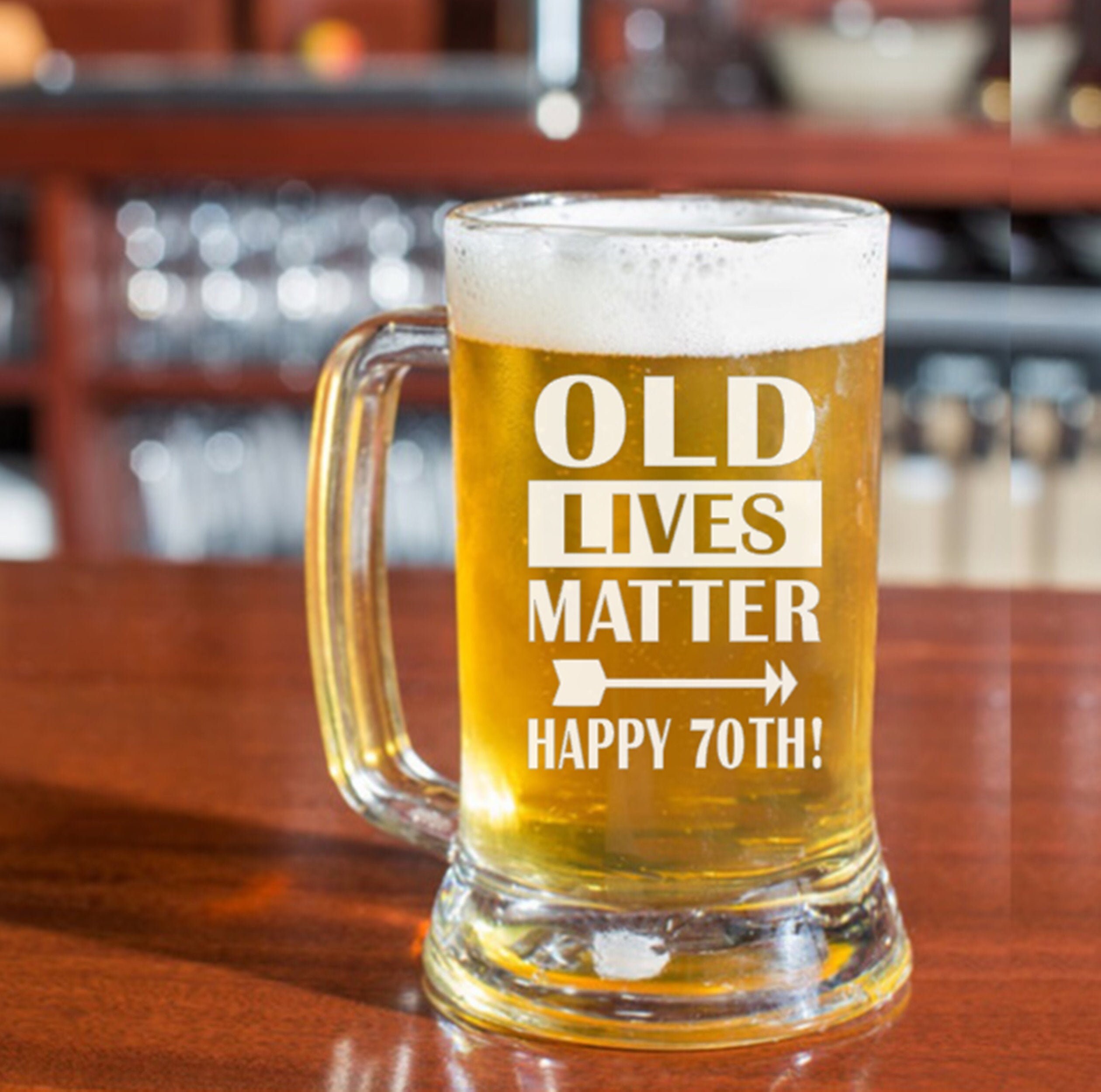 70th Birthday Gift for Men 70th Birthday Mug Birthday Beer Etsy