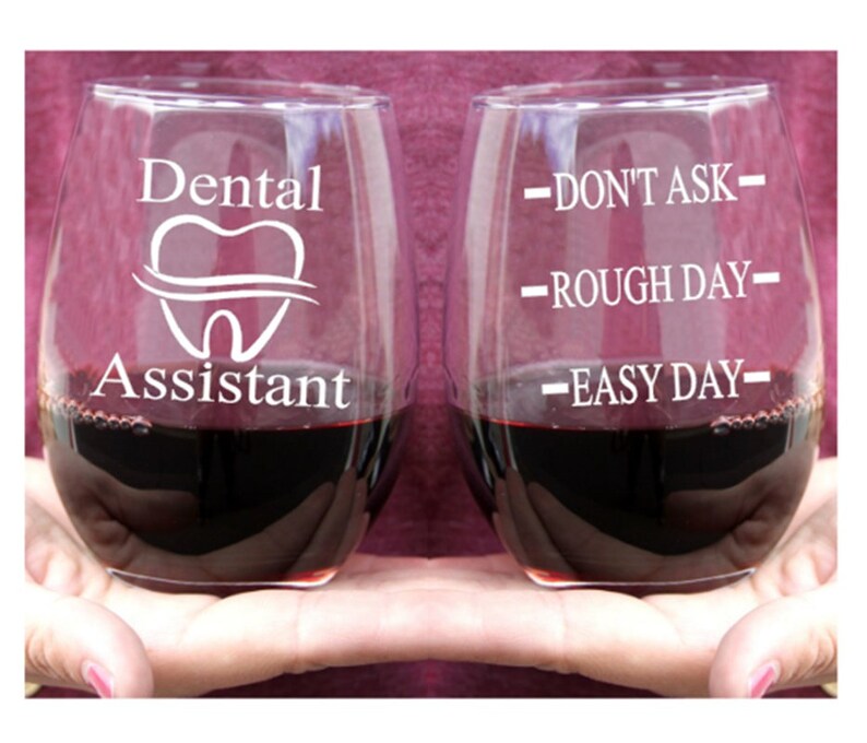 Dental Assistant Gifts Dental Assistant Wine Glass Tumbler Etsy