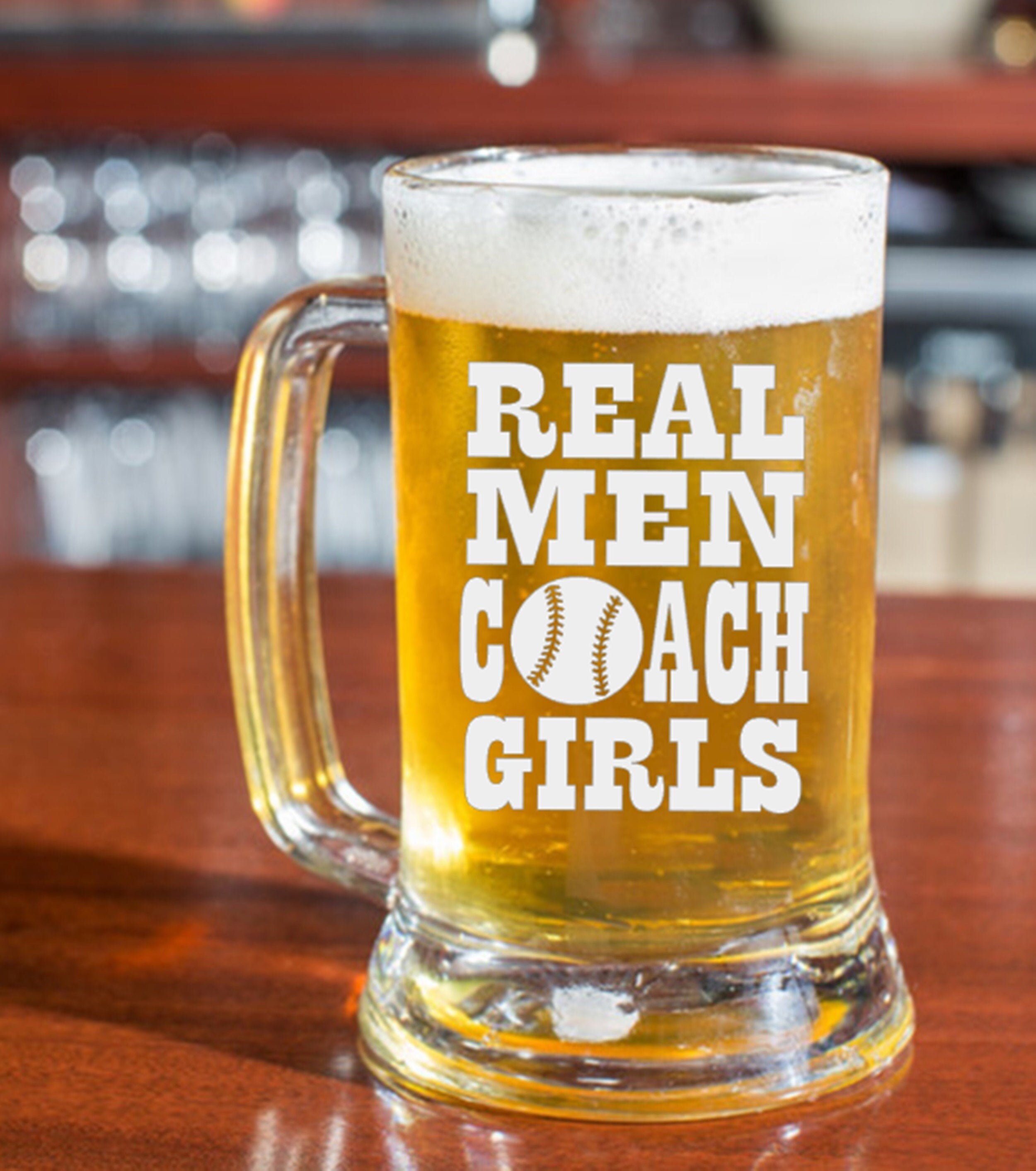 Softball Coach Gift Softball Beer Mug or Pint Glass Gift Etsy
