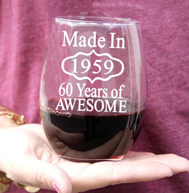 60th Birthday Gifts For Man Or Woman 60th Birthday Wine Etsy