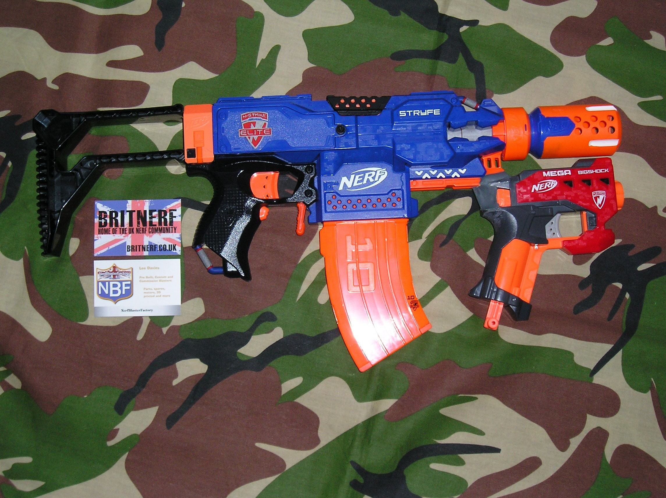 Nerf stryfe best sale blue
