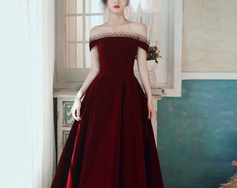 maroon lace dress