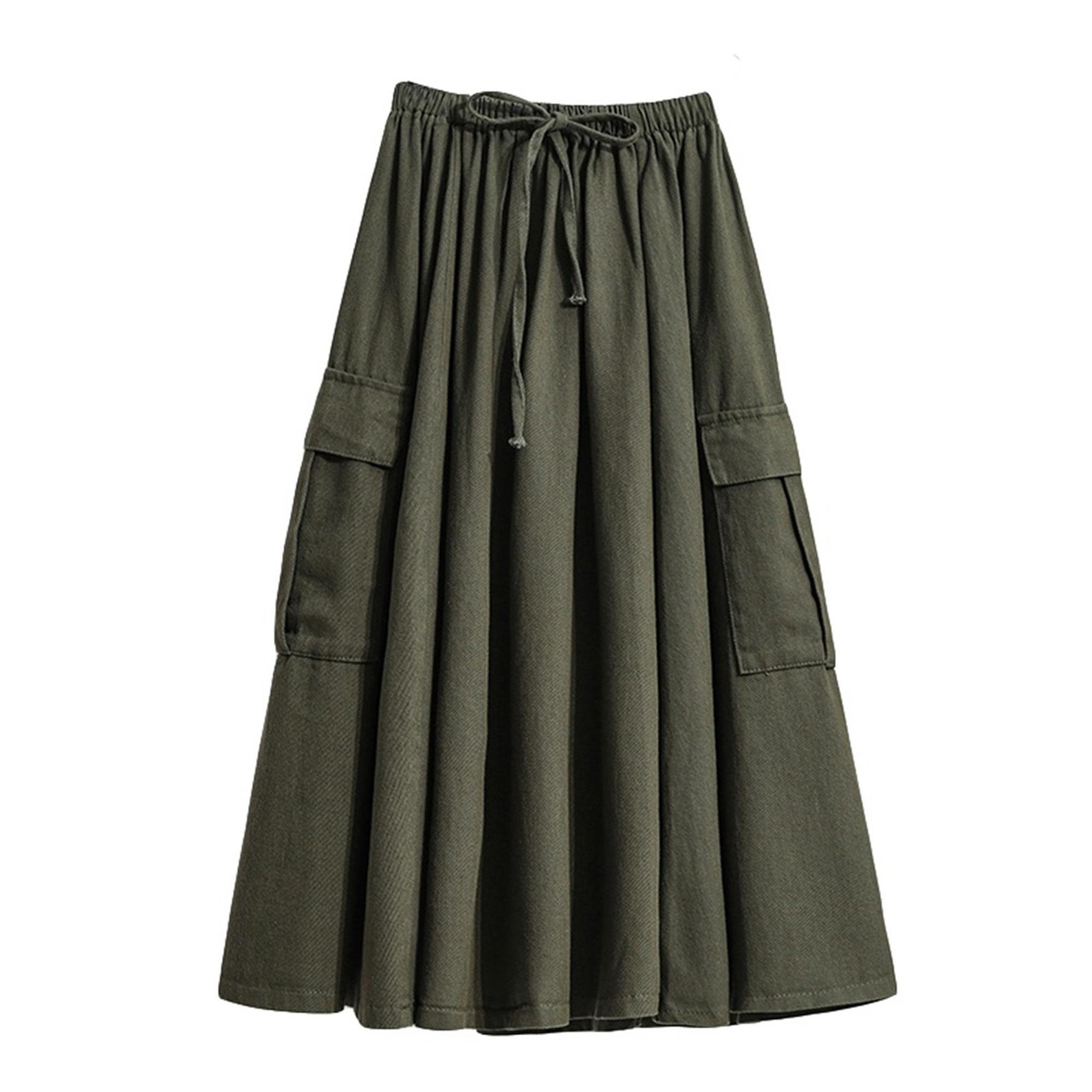 pleated cargo skirt