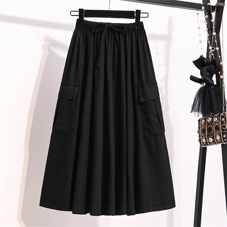 pleated cargo skirt