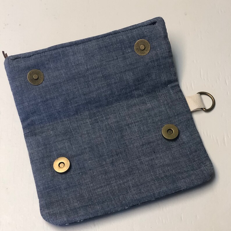 Foldover Zipper Pouch Change Purse Coin purse Small Foldover Clutch Zipper Pouch
