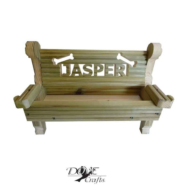 PET Memorial BENCH Planter PERSONALISED Dog Cat Unique Made Etsy