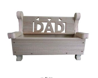 BENCH Planter  Wooden    Engraved   |  Birthday  |  Garden  |  Handmade  |      Personalised