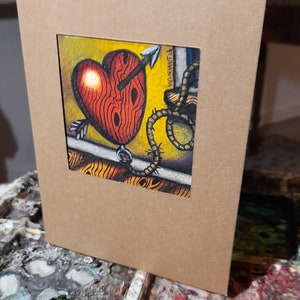 Tarjetas de San Valentín - Mini acuarelas originales personalizadas
