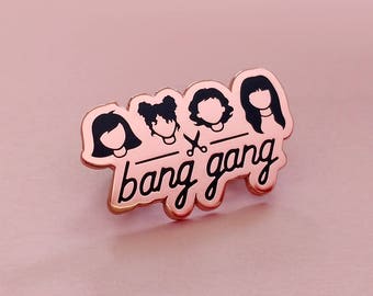 Bang Gang Hard Enamel Rose Gold Pin