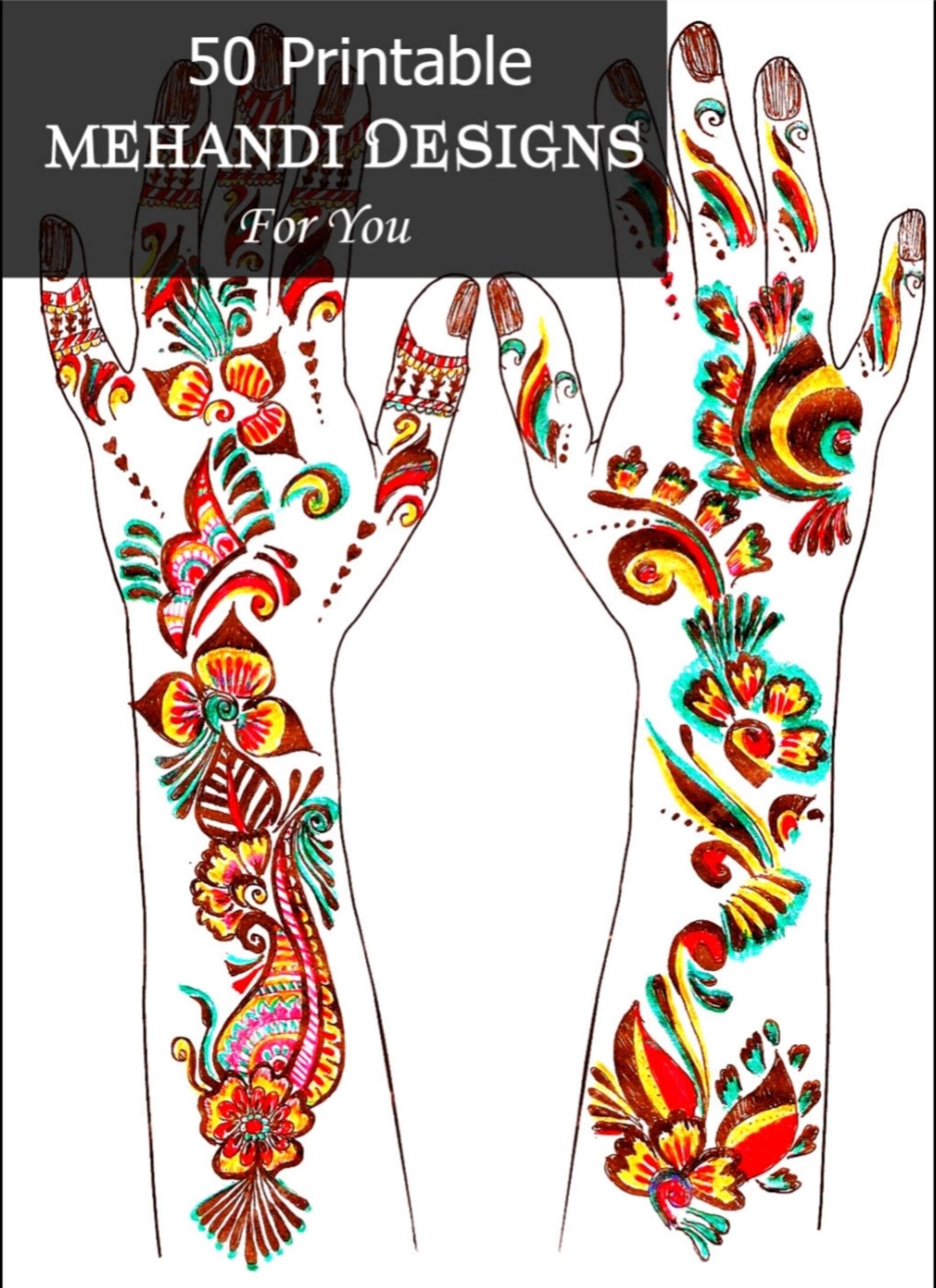 50 Printable Mehndi Designs for You Indian Wedding Karwachauth