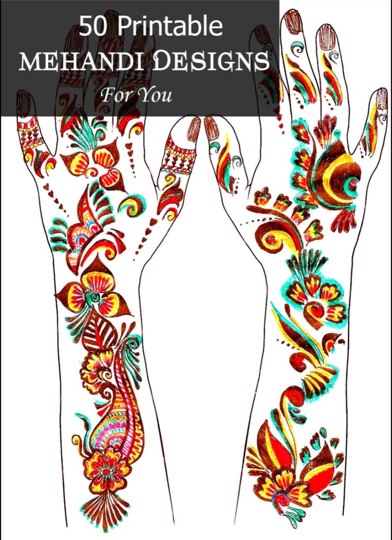 50 Printable Mehndi Designs for You Indian Wedding Karwachauth