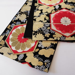 Floral Obi Sash - Kimono Obi Sash - Vintage Obi - Silk Obi - Kimono Accessories - Boho Look