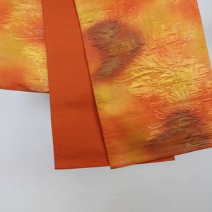 Shiny Obi - Delicate Floral Motif - Vintage Kimono Sash - Obi Sash - Silk Obi - Kimono Accessories - Table Runner
