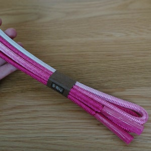 Pink Obijime - Unused - Excellent Condition - Kimono Accessories - Obijime Belt For Women