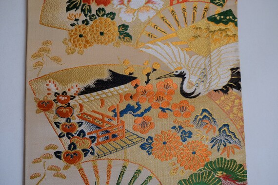 Stunning Two Side Pattern Obi - Traditional Japan… - image 4